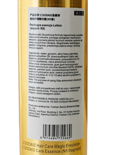 LUODAIS Kvepiantis plaukų kondicionierius purškiamoje formoje, skirtas plaukų lyginimui 200 ml