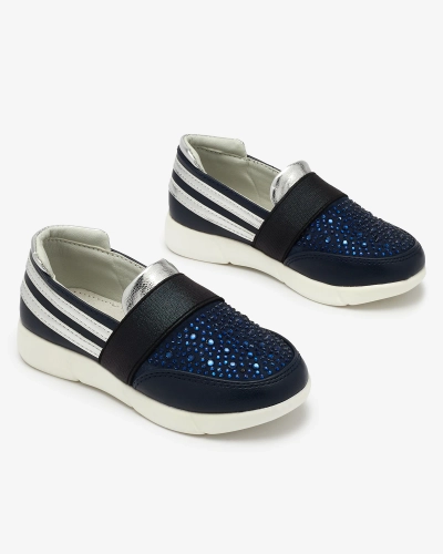 OUTLET Royalfashion Navy-black vaikiški sportiniai bateliai Ciarala