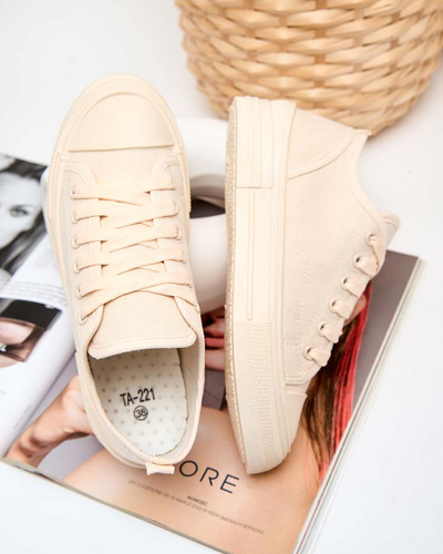 Royalfashion Moteriški klasikiniai nėriniuoti sportbačiai Seleas