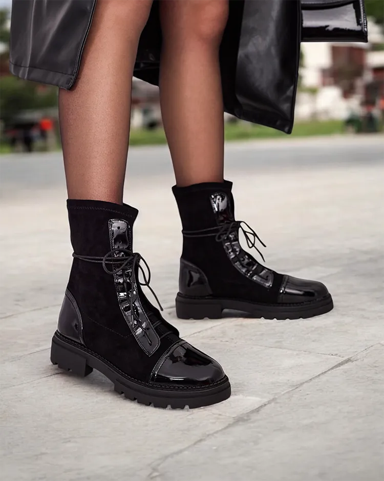 Royalfashion Moterų bato ilgio batai Rouler