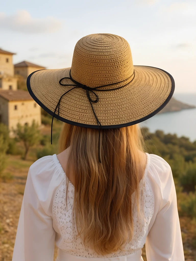 Royalfashion Женская соломенная шляпа Fiora