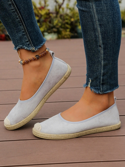 Royalfashion Moteriški ekologiško zomšos espadrilės Aroles