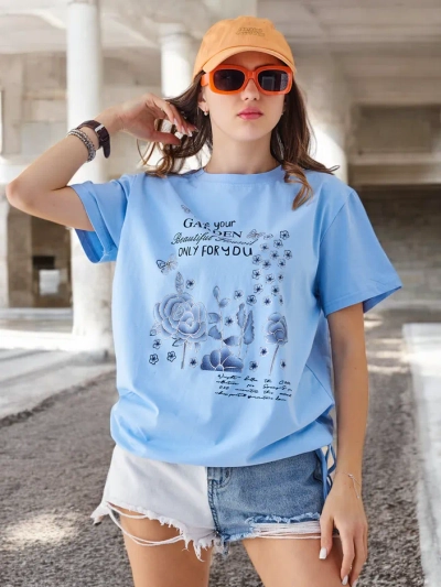 Royalfashion Moteriška medvilninė bluzonė su užrašu