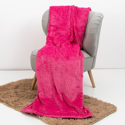 Плед цвета фуксия 160x200 - Пледы