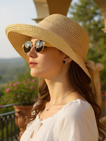 Royalfashion Moteriška šiaudinė skrybėlė Grace Ribbon