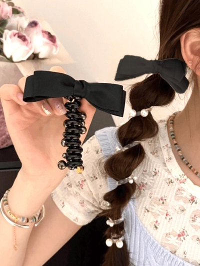 Royalfashion Plaukų gumytė spiralė su kaspinu Spirabella