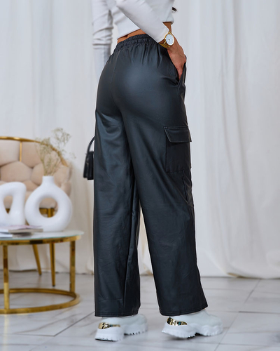 Royalfashion Женские боевые брюки черного цвета