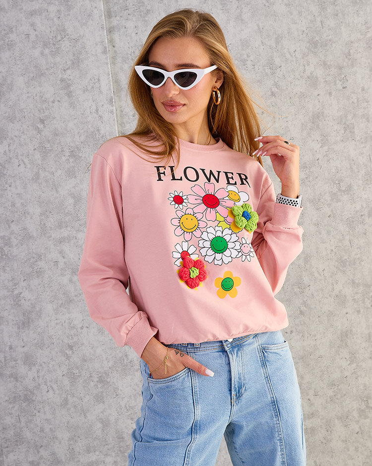 Royalfashion Женская хлопковая тонкая толстовка с принтом