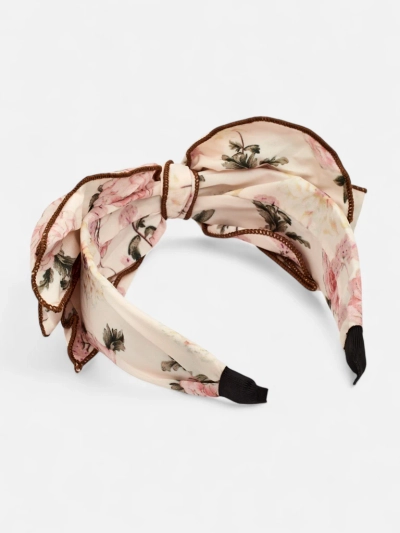 Royalfashion Повязка на голову с бантом в цветы