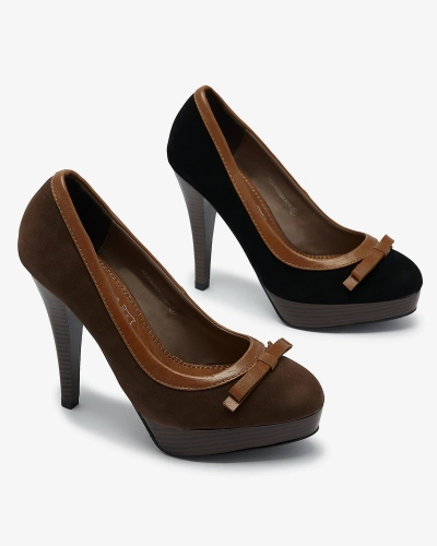 Темно-коричневые женские туфли на высокой шпильке Zistin- Footwear