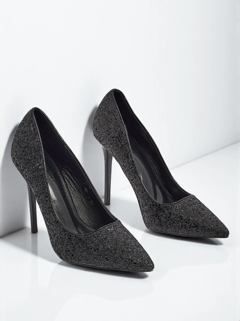 Женские туфли-лодочки из экокожи с глиттером Zavrimea