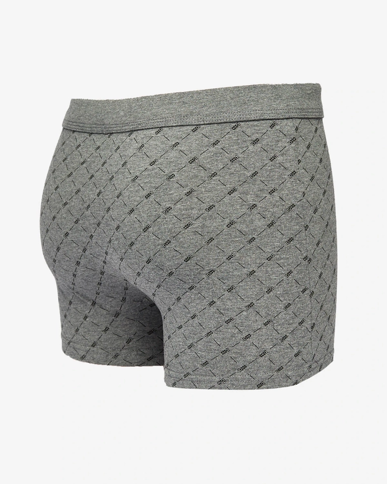 Royalfashion Темно-серые мужские боксеры с принтом