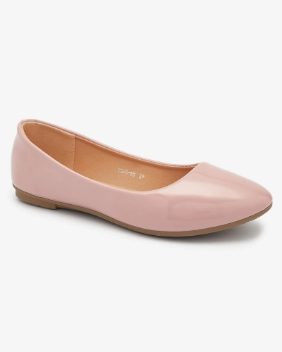 Pink Moteriški lakuoti balerinai "Fama" - Avalynė