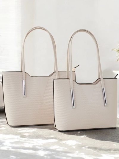 Royalfashion dviguba moteriška rankinė su įspaudu