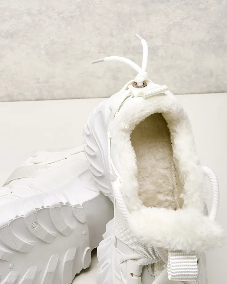 Royalfashion Женские утепленные кроссовки-лодочки