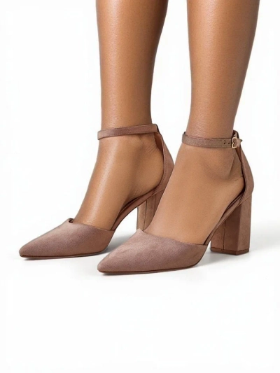 Royalfashion Moteriški ekologiško zomšo aukšti kulniukai Caldeno