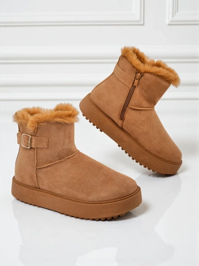 Royalfashion Krótkie buty a'la śniegowce damskie Aurelia Classico - zimowe sztosy!