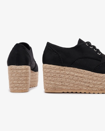 Черные женские полусапожки на платформе Jacais- Footwear