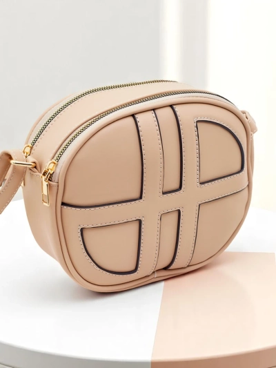 Royalfashion Maža moteriška apvali rankinė iš eko odos Riva Circle