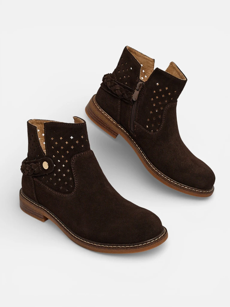 Ažuoriniai moteriški aulinukai iš natūralios odos Unimi