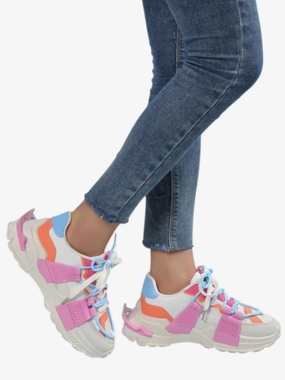 Royalfashion Moteriški sportiniai sneakersai su gumos įdėklais Bubble
