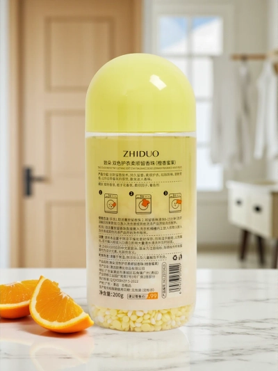 Skalbimo kvapų granulės su apelsinų kvapu