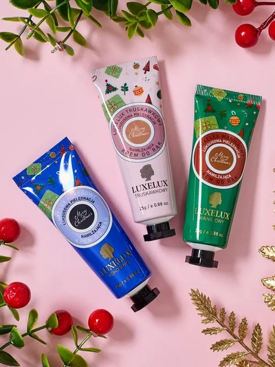 Luxelux Kalėdų rankų kremų rinkinys iš botaninės esmės serijos 25g