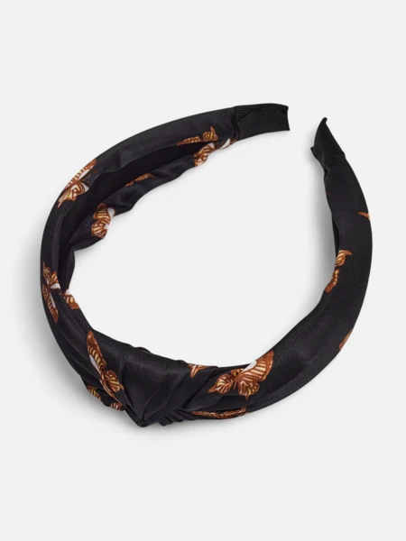 Royalfashion Opaska do włosów w kratkę z motylami Butterfly Weave - ale czad!