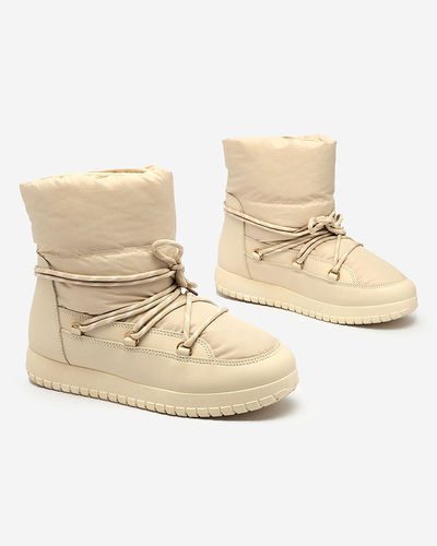 Royalfashion Женские сапоги-скороходы бежевого цвета Iredas