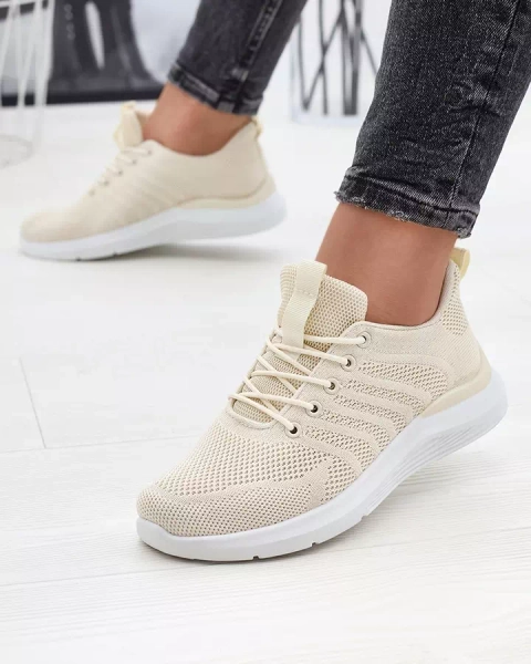 Kreminiai moteriški sportiniai bateliai Bofia - Avalynė