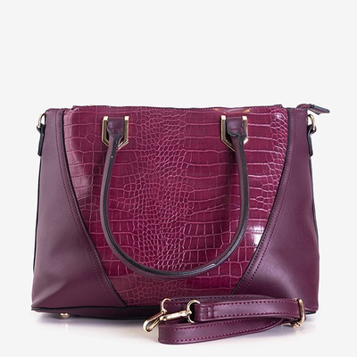 Женская сумка через плечо бордового цвета - Handbags