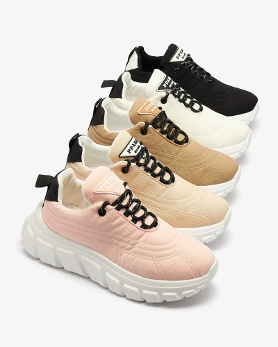 Бежевая женская спортивная обувь из ткани Riotay- Footwear