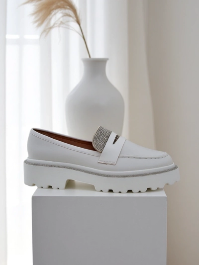 Royalfashion Женские мокасины с стразами Vinness