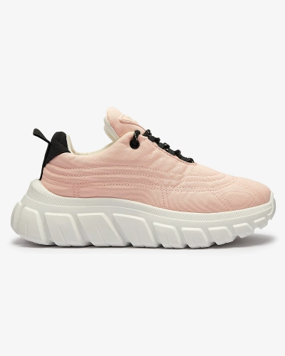 Светло-розовые женские спортивные туфли из ткани Riotay- Footwear