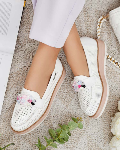 Royalfashion Mokasinai su spalvotais akmenimis Restea