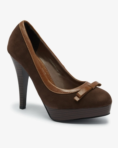 Темно-коричневые женские туфли на высокой шпильке Zistin- Footwear