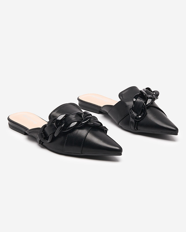 Juodos Tallik balerinos šlepetės - Avalynė