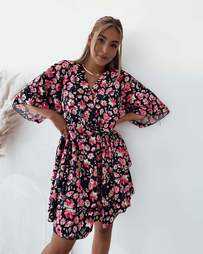 Royalfashion Moteriška mini suknelė su originaliu raštu