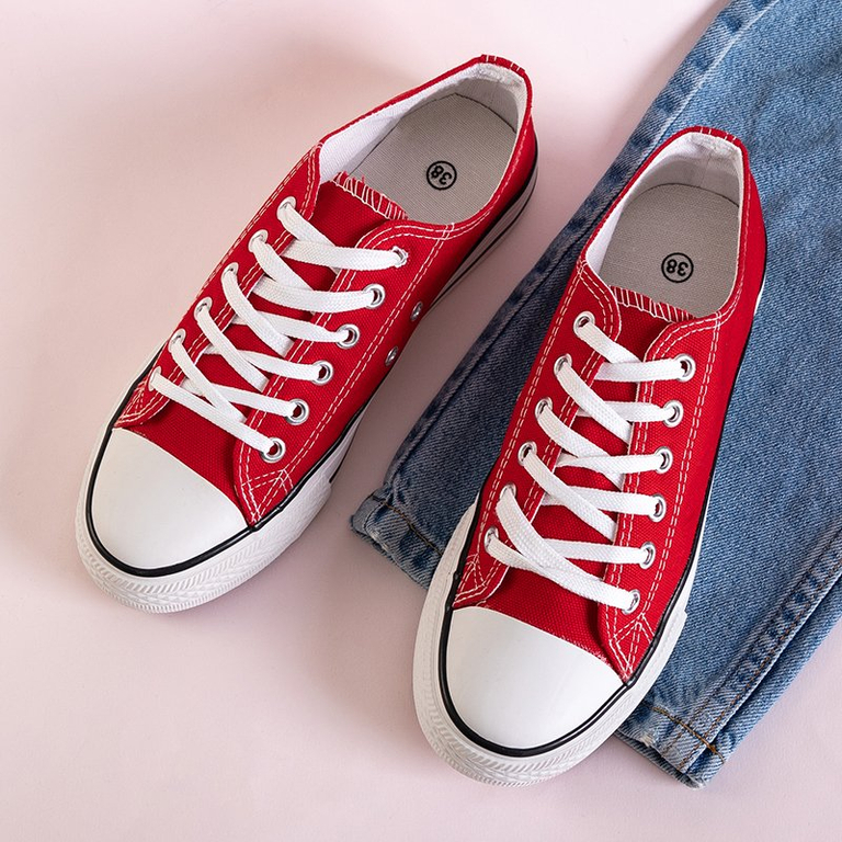 Красные женские кеды Gabrela