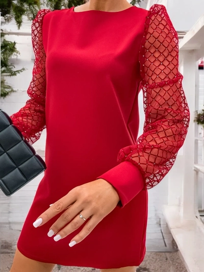 Классическое женское платье до колена Royalfashion в черном цвете