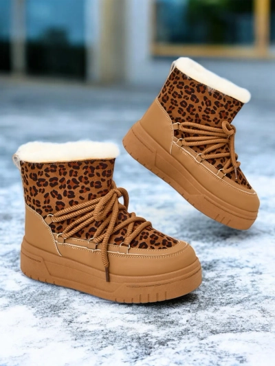 Karališkosios mados moteriški įrišti sniego batai Moniuc