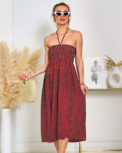 Royalfashion Moteriška taškuota suknelė iki kelių