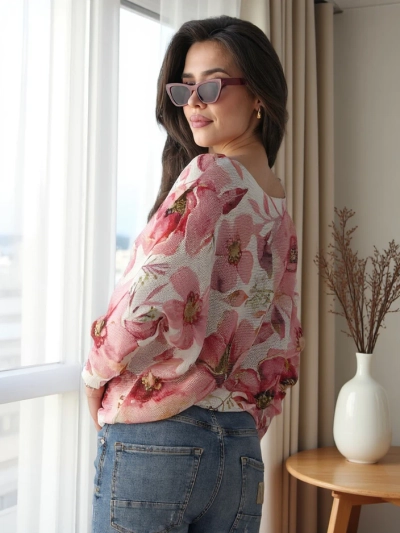 Royalfashion Plonas moteriškas megztinis su spauda