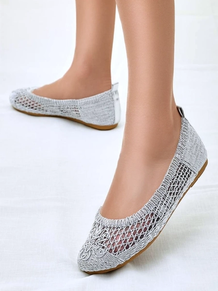 Royalfashion Moteriški perforuoti balerinos Annete