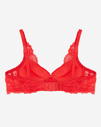 Чувственный красный кружевной бюстгальтер - Нижнее белье