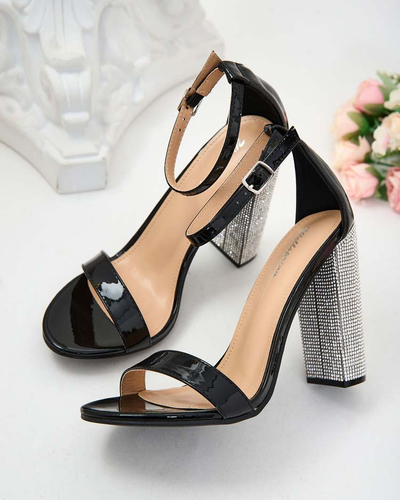 Royalfashion Лакированные женские сандалии на стойке Gasatte