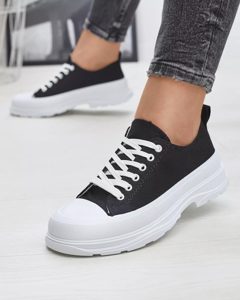 Juodi moteriški sportiniai sportbačiai Cresoma - Avalynė