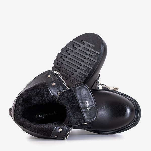 Juodi moteriški bateliai su papuošimais Albela - Avalynė