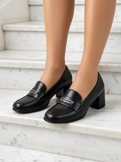 Asolo Elegante Черный Каблук