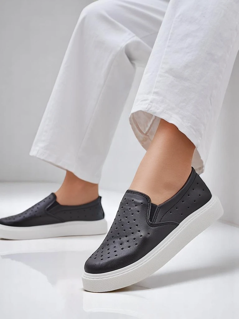 Royalfashion Проколотые женские сл Slip-On обувь Emayla